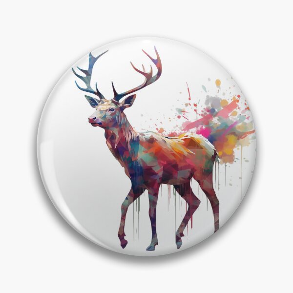 Item preview, Deer | Elk | Watercolor | Wild Animal | Animal | Zoo | Wildlife | Lifestyle | Bold Colors  designed and sold by mwinter2205.