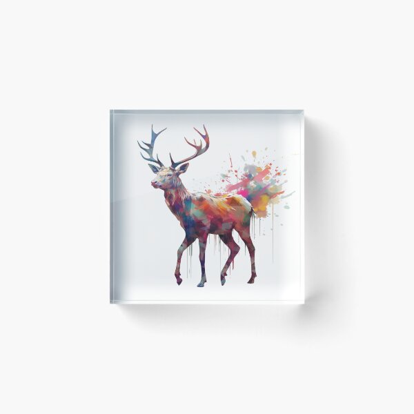 Item preview, Deer | Elk | Watercolor | Wild Animal | Animal | Zoo | Wildlife | Lifestyle | Bold Colors  designed and sold by mwinter2205.