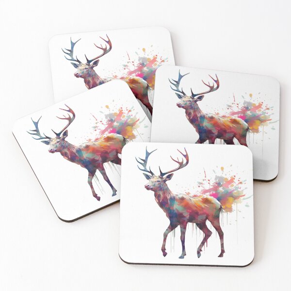 Item preview, Deer | Elk | Watercolor | Wild Animal | Animal | Zoo | Wildlife | Lifestyle | Bold Colors  designed and sold by mwinter2205.