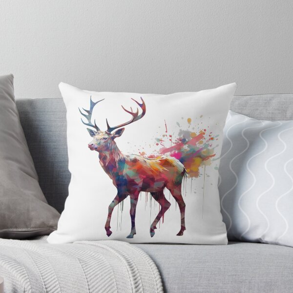 Item preview, Deer | Elk | Watercolor | Wild Animal | Animal | Zoo | Wildlife | Lifestyle | Bold Colors  designed and sold by mwinter2205.