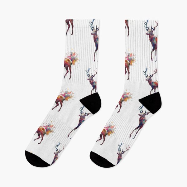 Item preview, Deer | Elk | Watercolor | Wild Animal | Animal | Zoo | Wildlife | Lifestyle | Bold Colors  designed and sold by mwinter2205.