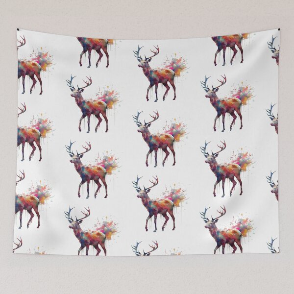 Item preview, Deer | Elk | Watercolor | Wild Animal | Animal | Zoo | Wildlife | Lifestyle | Bold Colors  designed and sold by mwinter2205.