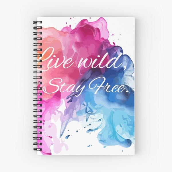 Item preview, Live Wild, Stay Free – Vibrant Abstract Ink Splash designed and sold by cosmiccircles01.