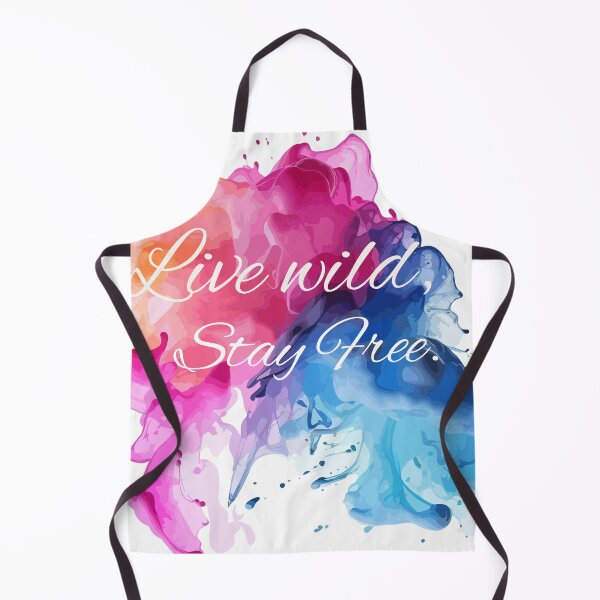 Item preview, Live Wild, Stay Free – Vibrant Abstract Ink Splash designed and sold by cosmiccircles01.