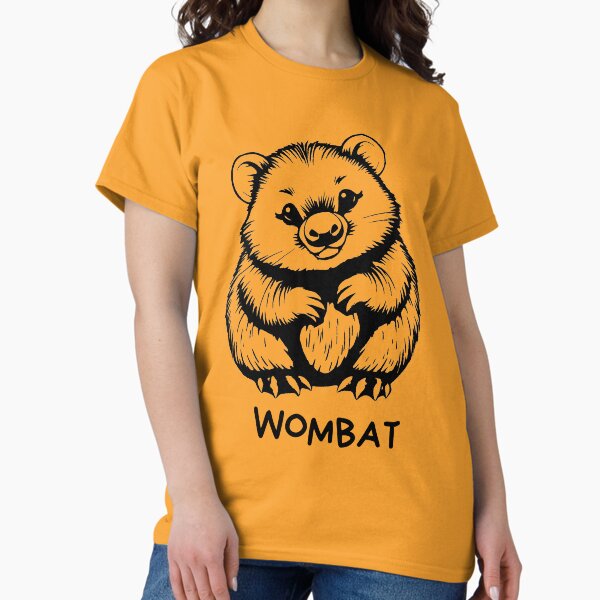 Vista previa del artículo con la obra «Lindo wombat», diseñado y vendido por pUNKnown.