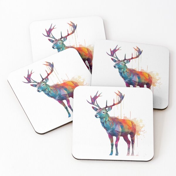 Item preview, Deer | Elk | Watercolor | Wild Animal | Animal | Zoo | Wildlife | Lifestyle | Bold Colors  designed and sold by mwinter2205.