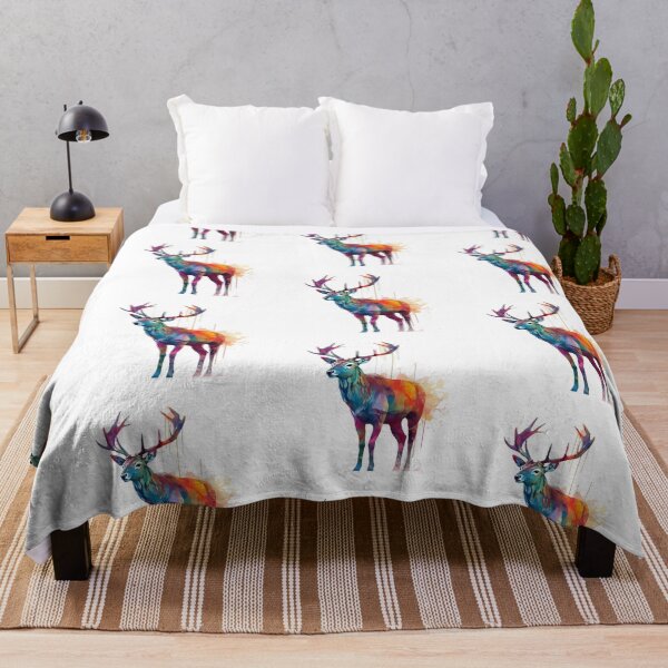 Item preview, Deer | Elk | Watercolor | Wild Animal | Animal | Zoo | Wildlife | Lifestyle | Bold Colors  designed and sold by mwinter2205.