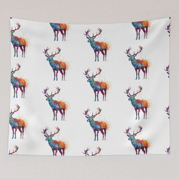 Item preview, Deer | Elk | Watercolor | Wild Animal | Animal | Zoo | Wildlife | Lifestyle | Bold Colors  designed and sold by mwinter2205.