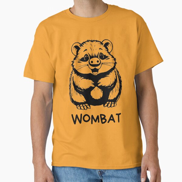 Vista previa del artículo con la obra «Lindo wombat», diseñado y vendido por pUNKnown.
