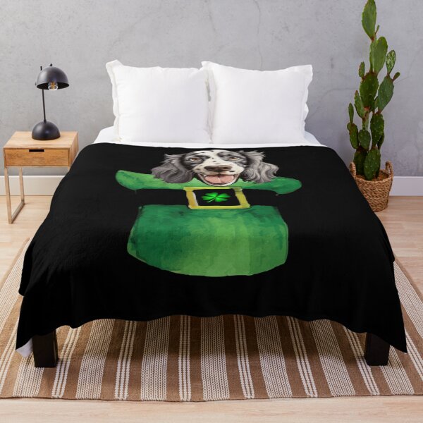 Item preview, St. Patrick's Day English Setter Puppy Dog Design designed and sold by LovelyHappyGift.