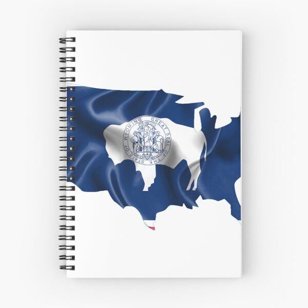 Item preview, "USA Wyoming Flag T-Shirt - Patriotic Cowboy State Tee"  designed and sold by Danver Thread and Sticker Company.