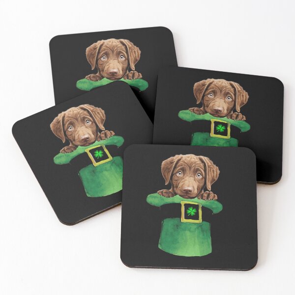 Item preview, St. Patrick's Day Chesapeake Bay Retriever Puppy Dog Design  designed and sold by LovelyHappyGift.