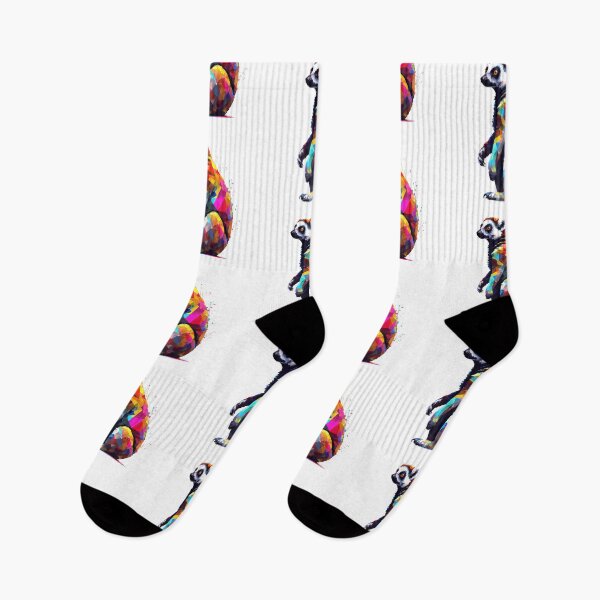 Item preview, Ring Tailed Lemur | Watercolor | Wild Animal | Animal | Zoo | Wildlife | Lifestyle | Bold Colors  designed and sold by mwinter2205.