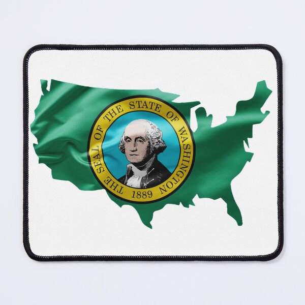 Item preview, "Washington State Flag USA T-Shirt - Patriotic PNW Pride" designed and sold by Danver Thread and Sticker Company.