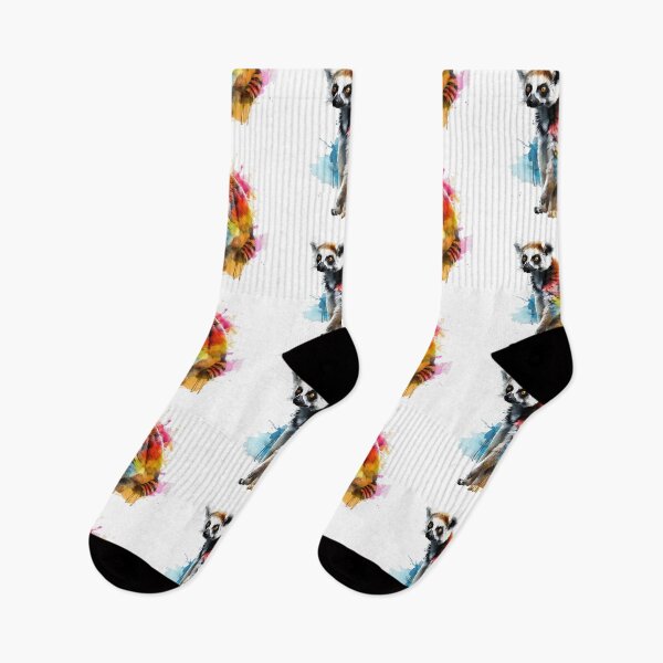 Item preview, Ring Tailed Lemur | Watercolor | Wild Animal | Animal | Zoo | Wildlife | Lifestyle | Bold Colors  designed and sold by mwinter2205.