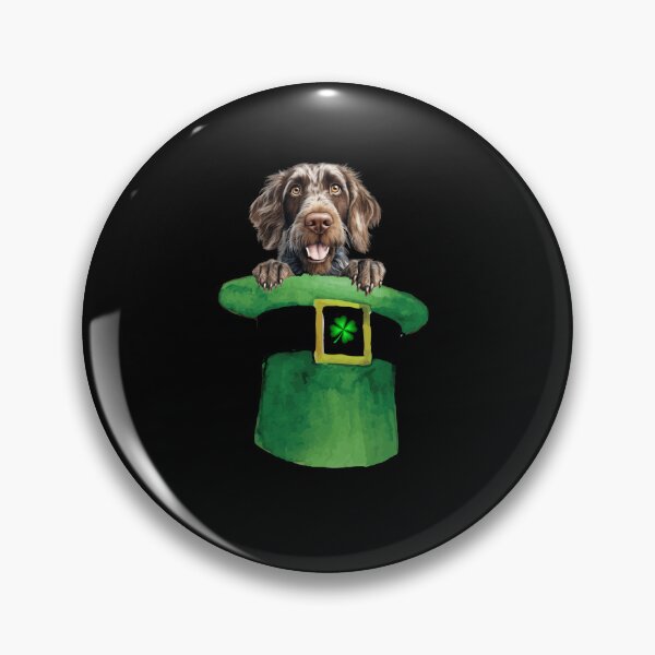 Item preview, St. Patrick's Day German Wirehaired Pointer Puppy Dog Design  designed and sold by LovelyHappyGift.