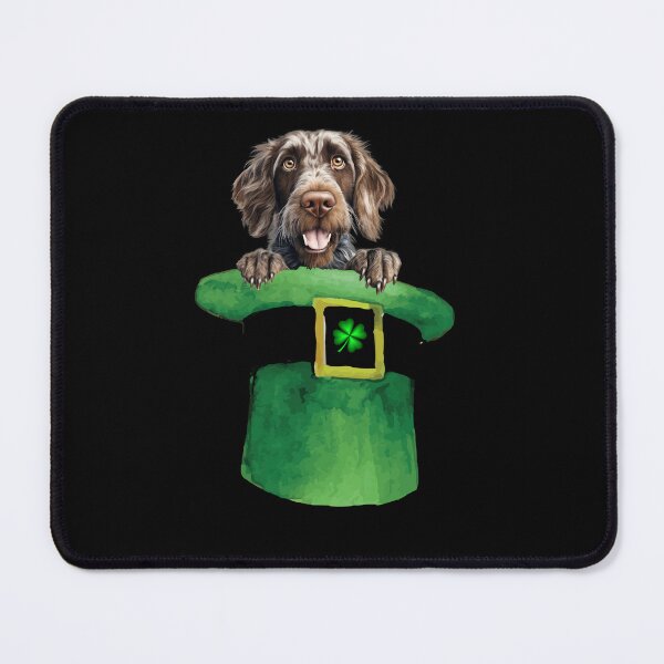 Item preview, St. Patrick's Day German Wirehaired Pointer Puppy Dog Design designed and sold by LovelyHappyGift.