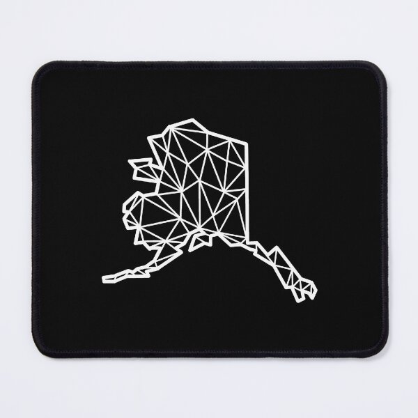 Item preview, Geometric Alaska State Design - White Lines designed and sold by anne-dromeda.