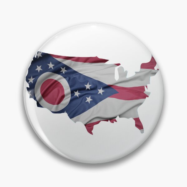Item preview, "USA Ohio Flag T-Shirt - Patriotic Buckeye Pride Tee"  designed and sold by Danver Thread and Sticker Company.