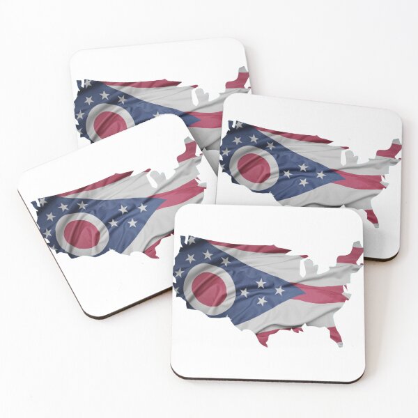 Item preview, "USA Ohio Flag T-Shirt - Patriotic Buckeye Pride Tee"  designed and sold by Danver Thread and Sticker Company.
