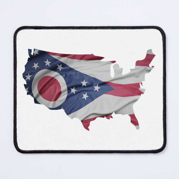 Item preview, "USA Ohio Flag T-Shirt - Patriotic Buckeye Pride Tee"  designed and sold by Danver Thread and Sticker Company.