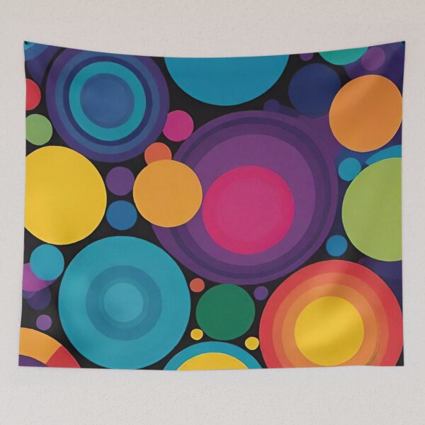Item preview, multicoloured blobs pattern designed and sold by optimusprime39.