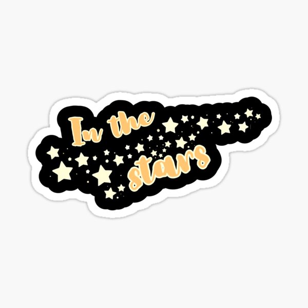 Item preview, In The Stars – Benson Boone Lyric Art  designed and sold by LumiaCrafts.