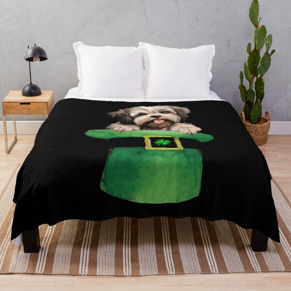 Item preview, St. Patrick's Day Lhasa Apso Puppy Dog Design. Dog Lovers designed and sold by LovelyHappyGift.