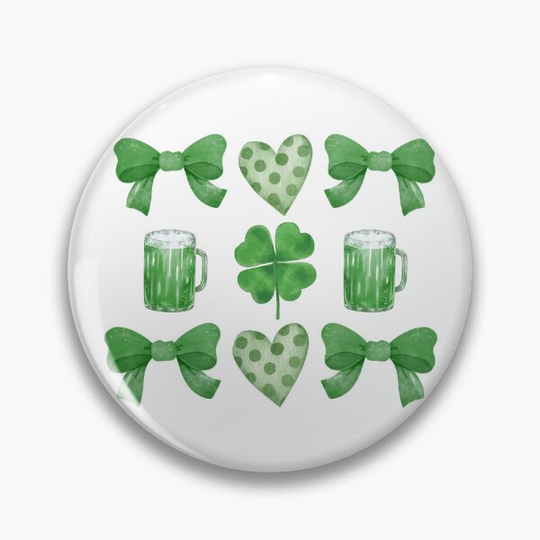 Item preview,  Coquette St. Patrick’s Day Lucky Clover & Bows designed and sold by InspireHubWear.