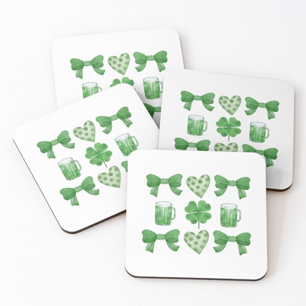 Item preview,  Coquette St. Patrick’s Day Lucky Clover & Bows designed and sold by InspireHubWear.