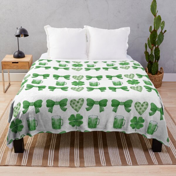 Item preview, Coquette St. Patrick’s Day Lucky Clover & Bows designed and sold by InspireHubWear.