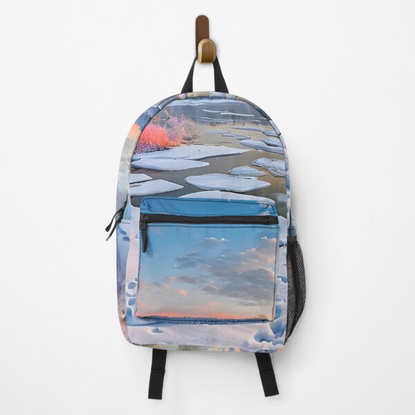 Item preview, Serene Winter Landscape With Snowy Terrain And Vibrant Sky designed and sold by graphicnew.
