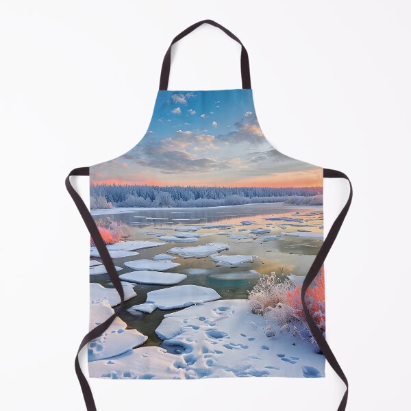 Item preview, Serene Winter Landscape With Snowy Terrain And Vibrant Sky designed and sold by graphicnew.