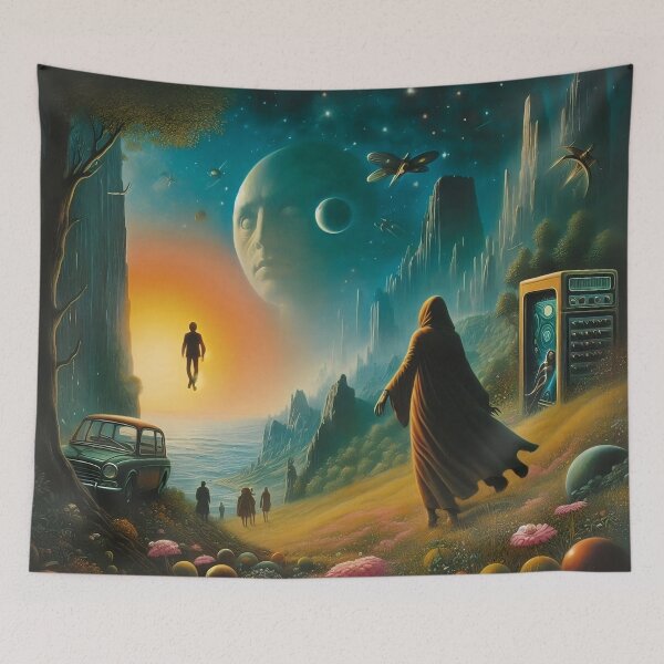 Item preview, Psychedelic Y2K Album Cover, Rock Star, Cool vinyl record, collector, Grunge Music Band, Fictional Fake Guitar, Vintage designed and sold by TheTimeTaxi.