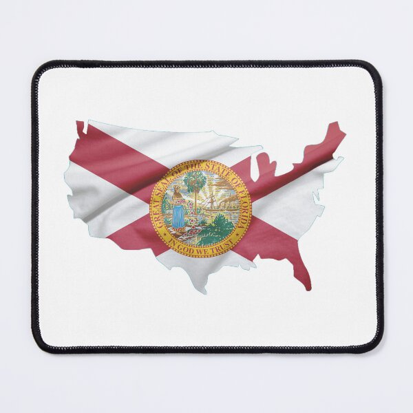 Item preview, USA Florida Flag T-Shirt - Patriotic State Pride Tee   designed and sold by Danver Thread and Sticker Company.