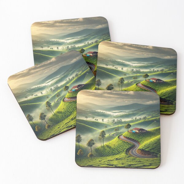 Item preview, Munnar’s Majestic Tea Plantations – A Serene Escape designed and sold by NirambyVishnu.