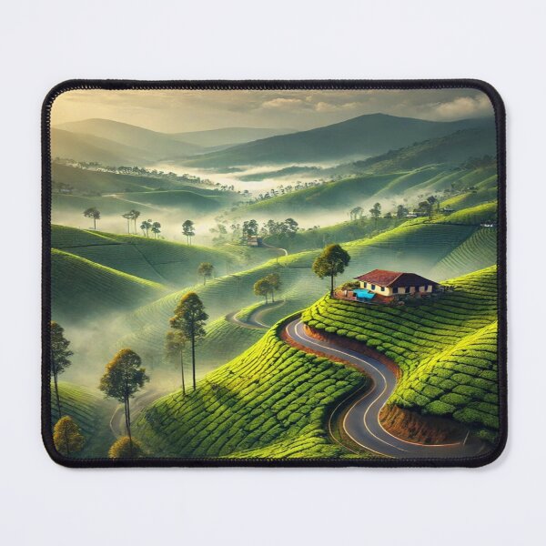 Item preview, Munnar’s Majestic Tea Plantations – A Serene Escape designed and sold by NirambyVishnu.