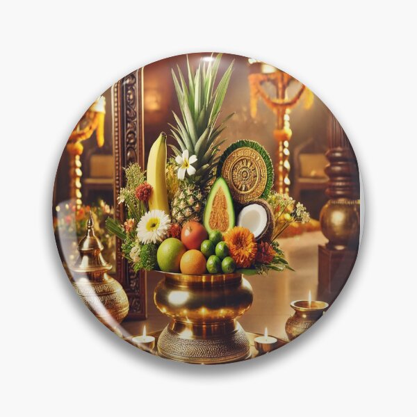 Item preview, Kerala Traditional Vishu Kani Arrangement – A Symbol of Prosperity & Blessings designed and sold by NirambyVishnu.