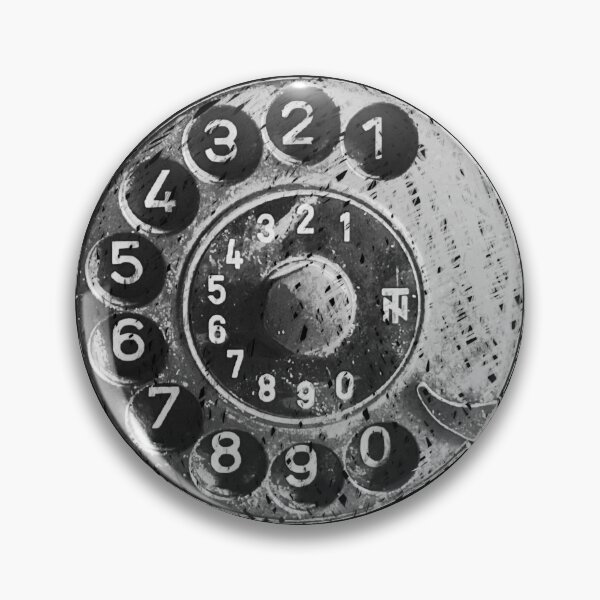 Item preview, Retro phone dial, grunge, vintage rotary telephone designed and sold by suekieper.