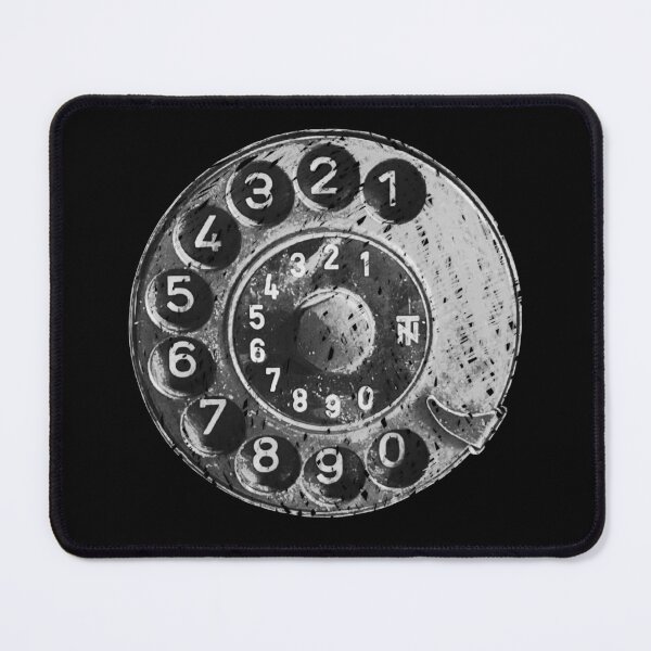 Item preview, Retro phone dial, grunge, vintage rotary telephone designed and sold by suekieper.