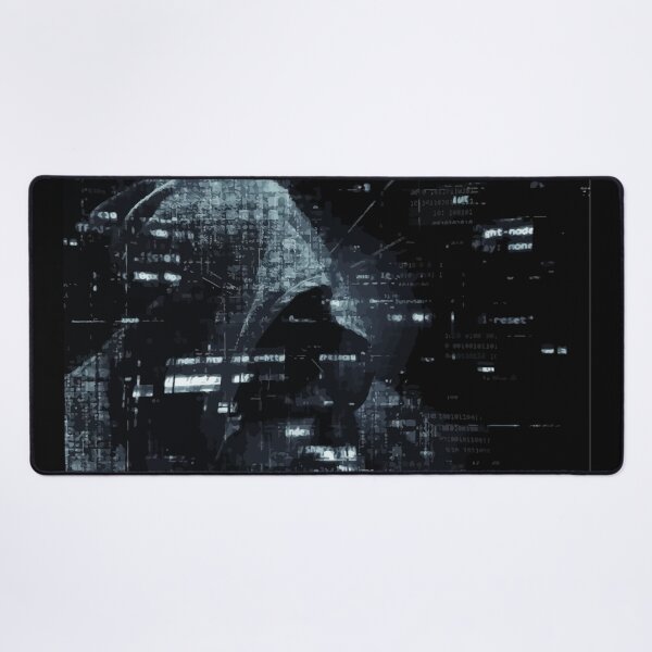 Item preview, Hacker with Code Desk Pad designed and sold by CyberMaverick80.