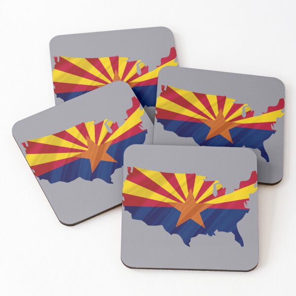 Item preview, "Arizona Flag USA Map T-Shirt - Patriotic AZ Pride Tee" designed and sold by Danver Thread and Sticker Company.