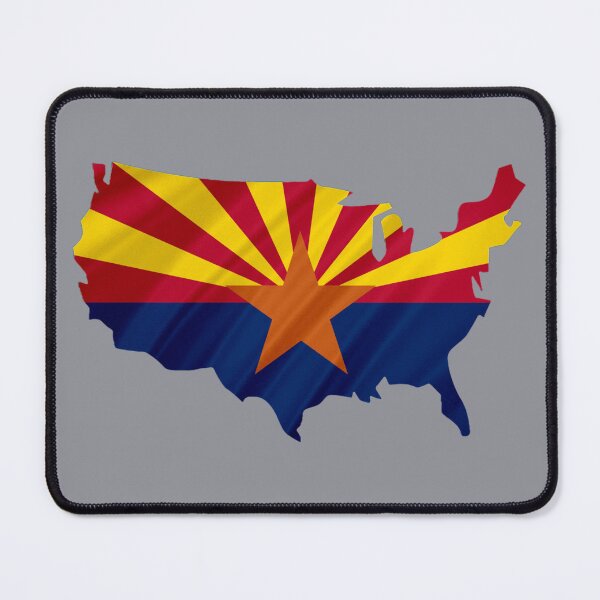 Item preview, "Arizona Flag USA Map T-Shirt - Patriotic AZ Pride Tee" designed and sold by Danver Thread and Sticker Company.