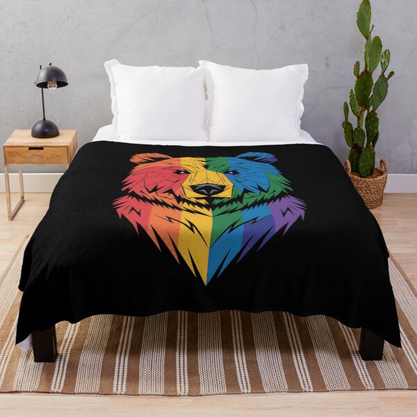 Item preview, Geometric Bear in LGBT Flag, Gay Pride Bear designed and sold by savrmiller.