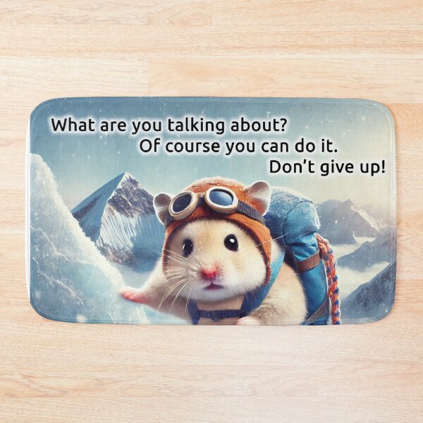 Item preview, Hamster Mountain Climbing Don't Give Up designed and sold by Steeshirts.