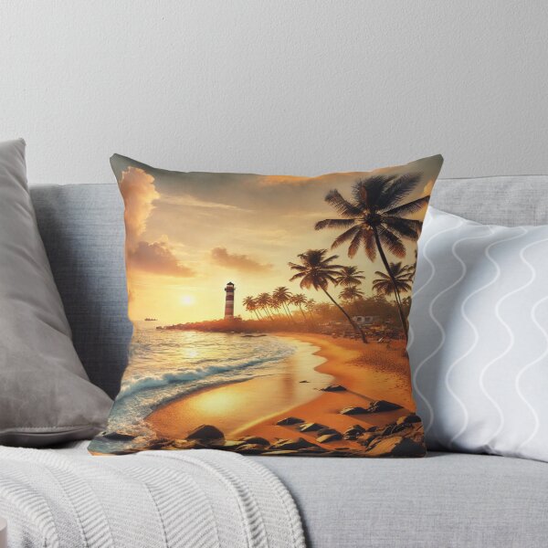 Item preview, Kovalam Beach Sunset – Kerala’s Serene Coastal Beauty designed and sold by NirambyVishnu.