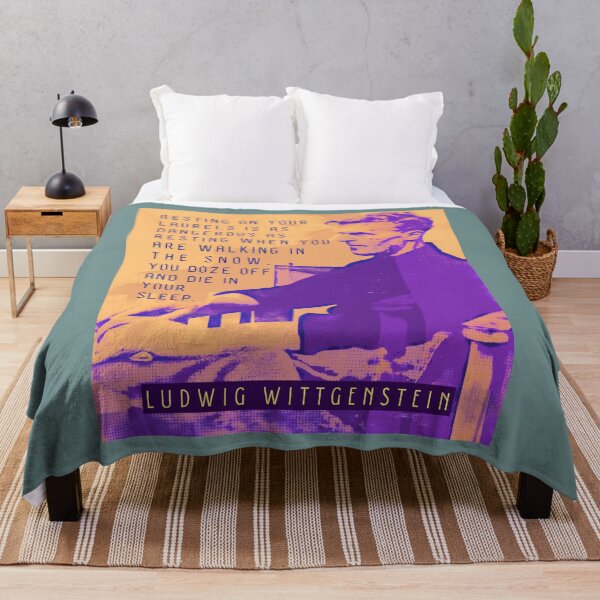 Item preview, Ludwig Wittgenstein quote: Resting on your laurels is as dangerous as resting when you are walking in the snow. You doze off and die in your sleep. designed and sold by artbleed.