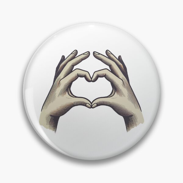 Item preview, Hand-Illustrated Gesture Forming a Heart Shape Symbolizing Love and Connection designed and sold by portokalis.