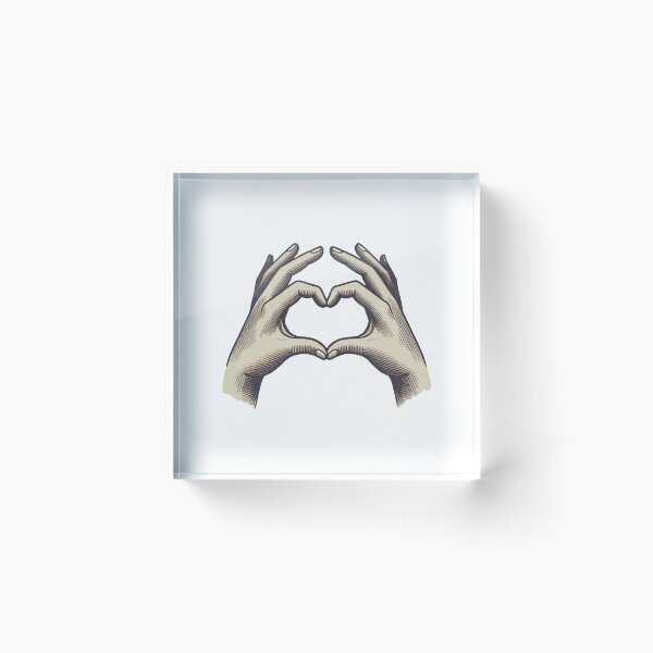 Item preview, Hand-Illustrated Gesture Forming a Heart Shape Symbolizing Love and Connection designed and sold by portokalis.