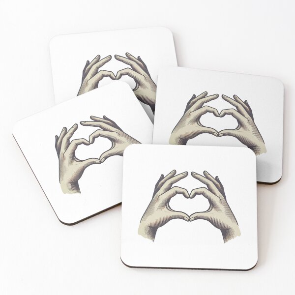 Item preview, Hand-Illustrated Gesture Forming a Heart Shape Symbolizing Love and Connection designed and sold by portokalis.